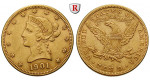 USA, 10 Dollars 1901, 15,05 g fein, ss+