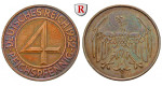 Weimarer Republik, 4 Reichspfennig 1932, A, f.vz, J. 315