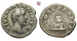 Römische Kaiserzeit, Antoninus Pius, Denar nach 161, ss