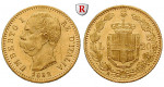Italien, Königreich, Umberto I., 20 Lire 1882, 5,81 g fein, f.vz