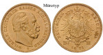 Deutsches Kaiserreich, Preussen, Wilhelm I., 20 Mark 1871-1873, (ABBILDUNG MÜNZTYP), A-C, 7,17 g fein, ss, J. 243