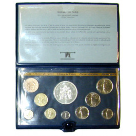 Frankreich, V. Republik, Kursmünzensatz 1979, st