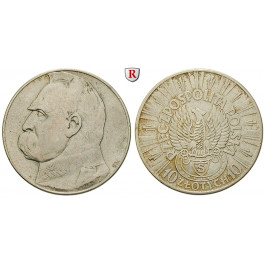 Polen, 2. Republik, 10 Zlotych 1934, f.vz