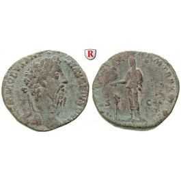 Römische Kaiserzeit, Commodus, Sesterz 185, ss