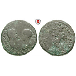 Römische Provinzialprägungen, Thrakien-Donaugebiet, Markianopolis, Macrinus, Bronze 217-218, f.ss/ss+