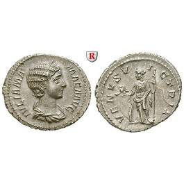 Römische Kaiserzeit, Julia Mamaea, Mutter des Severus Alexander, Denar 222, st