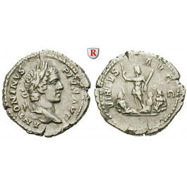 Römische Kaiserzeit, Caracalla, Denar 206-210, ss