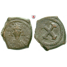 Byzanz, Tiberius II. Constantinus, Decanummium (10 Nummi) 578-582, s/ss