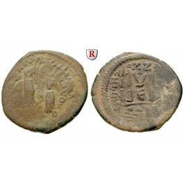 Byzanz, Heraclius und Heraclius Constantinus, Follis 613-641, s/ss