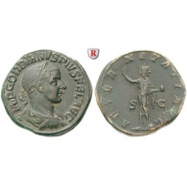 Römische Kaiserzeit, Gordianus III., Sesterz 241-243, f.vz