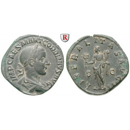 Römische Kaiserzeit, Gordianus III., Sesterz 240, f.vz