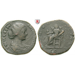 Römische Kaiserzeit, Lucilla, Frau des Lucius Verus, Sesterz nach 164, f.ss