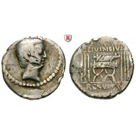 Römische Republik, L. Livineius Regulus, Denar 42 v.Chr., s-ss