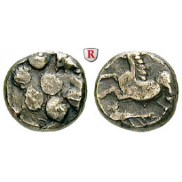 Mittelgallien, Arverni, Drachme 120-60 v.Chr., ss