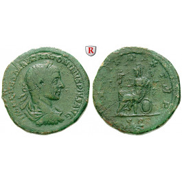 Römische Kaiserzeit, Elagabal, Sesterz 218, ss
