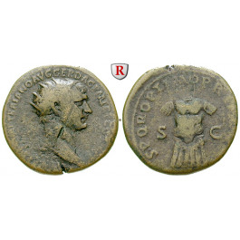Römische Kaiserzeit, Traianus, Dupondius 103-107, ss