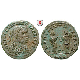 Römische Kaiserzeit, Diocletianus, Follis 308-310, vz+