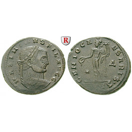 Römische Kaiserzeit, Maximinus II., Follis 309-310, ss-vz
