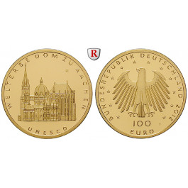 Bundesrepublik Deutschland, 100 Euro 2012, nach unserer Wahl, D-J, 15,55 g fein, st