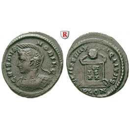 Römische Kaiserzeit, Crispus, Caesar, Follis 323-324, ss+
