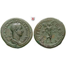 Römische Kaiserzeit, Severus Alexander, Sesterz 227, ss+