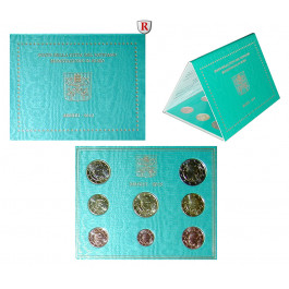 Vatikan, Benedikt XVI., Euro-Kursmünzensatz 2013, st