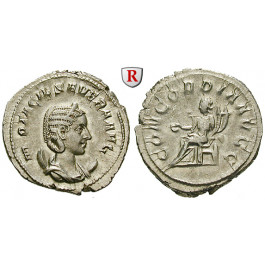 Römische Kaiserzeit, Otacilia Severa, Frau Philippus I., Antoninian 246-248, vz+