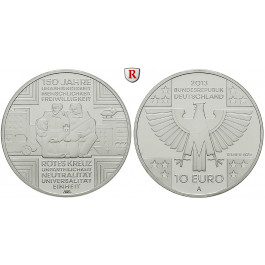 Bundesrepublik Deutschland, 10 Euro 2013, 150 Jahre Rotes Kreuz, A, PP