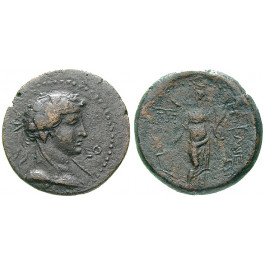Römische Provinzialprägungen, Kilikien, Epiphaneia, Caligula, Bronze Jahr 108 = 40/1 n.Chr., ss-vz