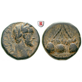 Römische Provinzialprägungen, Kappadokien, Caesarea, Hadrianus, Bronze Jahr 7=144 n.Chr., f.ss