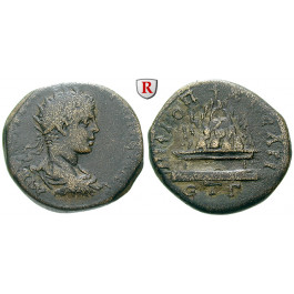 Römische Provinzialprägungen, Kappadokien, Caesarea, Elagabal, Bronze Jahr 3=220 n.Chr., ss