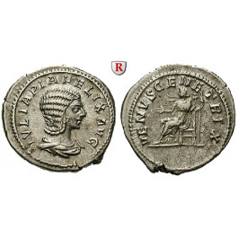 Römische Kaiserzeit, Julia Domna, Frau des Septimius Severus, Denar 211-217, ss-vz