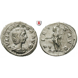 Römische Kaiserzeit, Julia Maesa, Großmutter des Elagabal, Denar 218-222, ss-vz