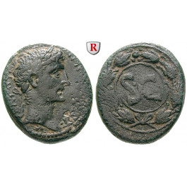 Römische Provinzialprägungen, Seleukis und Pieria, Antiocheia am Orontes, Augustus, Bronze 5 v.-1 n.Chr., ss+/ss