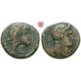 Römische Provinzialprägungen, Dekapolis, Philadelphia, Titus, Bronze Jahr 143 = 80-81, ss