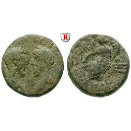 Römische Provinzialprägungen, Phönizien, Arados, Marcus Aurelius, Bronze Jahr 421 = 162-163, ss