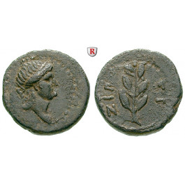 Römische Provinzialprägungen, Seleukis und Pieria, Antiocheia am Orontes, Autonome Prägungen, Bronze Jahr 117 = 68/69, ss