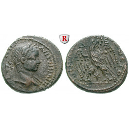 Römische Provinzialprägungen, Seleukis und Pieria, Antiocheia am Orontes, Elagabal, Tetradrachme 219, ss-vz