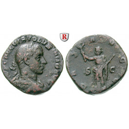 Römische Kaiserzeit, Volusianus, Sesterz, f.ss
