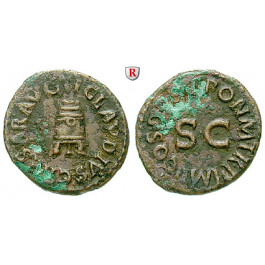 Römische Kaiserzeit, Claudius I., Quadrans, ss-vz