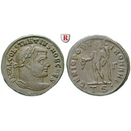 Römische Kaiserzeit, Constantius I., Caesar, Follis 302-303, ss