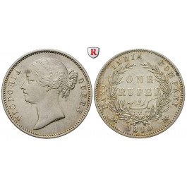 Indien, Britisch-Indien, Victoria, Rupee 1840, ss+