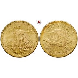 USA, 20 Dollars 1924, 30,15 g fein, vz