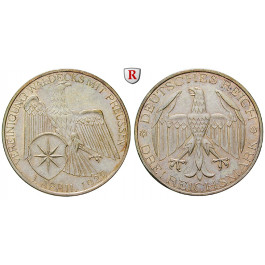 Weimarer Republik, 3 Reichsmark 1929, Waldeck, A, ss-vz, J. 337