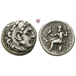 Thrakien, Königreich, Lysimachos, Drachme 299-296 v.Chr., ss