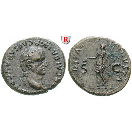 Römische Kaiserzeit, Galba, As Sept.-Dez. 68, f.vz