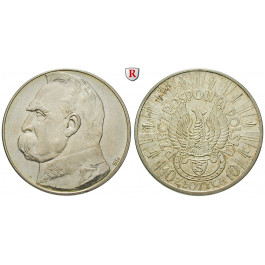 Polen, 2. Republik, 10 Zlotych 1934, vz/vz+