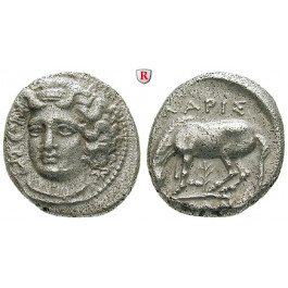 Thessalien, Larissa, Drachme um 350 v.Chr., ss+