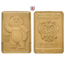 Russland, Republik, 50 Rubel 2012, 7,77 g fein, st