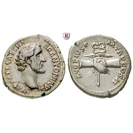 Römische Kaiserzeit, Antoninus Pius, Denar 139, vz